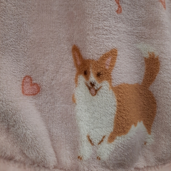 Stacy Custom Shop Dogs Bows 💗 Print Throw Blanket Super Plush Fleece 50X60 NEW - Picture 1 of 7
